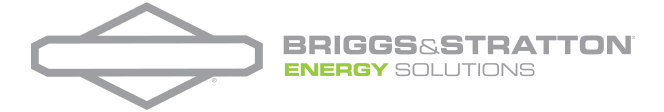 Briggs & Stratton Energy Solutions Logo used as link to Briggs & Stratton website with standby generator information